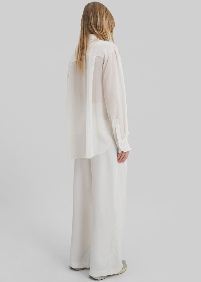 Peri Georgette Shirt - Ivory