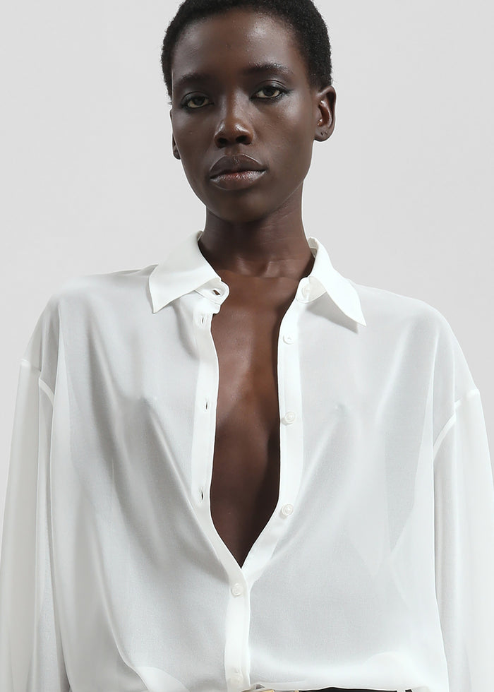 Peri Georgette Shirt - White