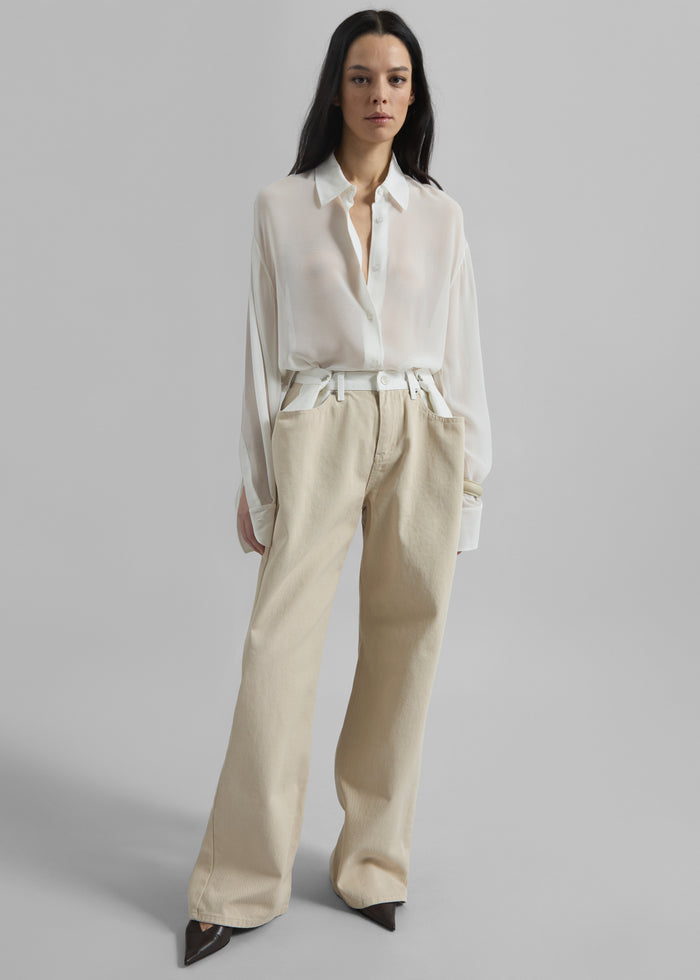 Peri Georgette Shirt - White