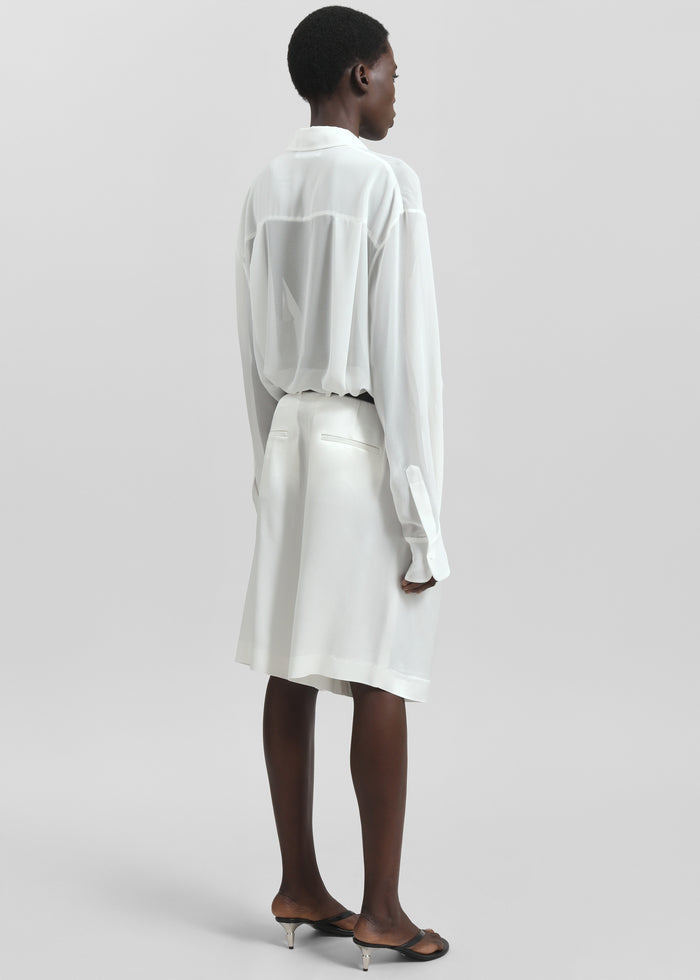 Peri Georgette Shirt - White