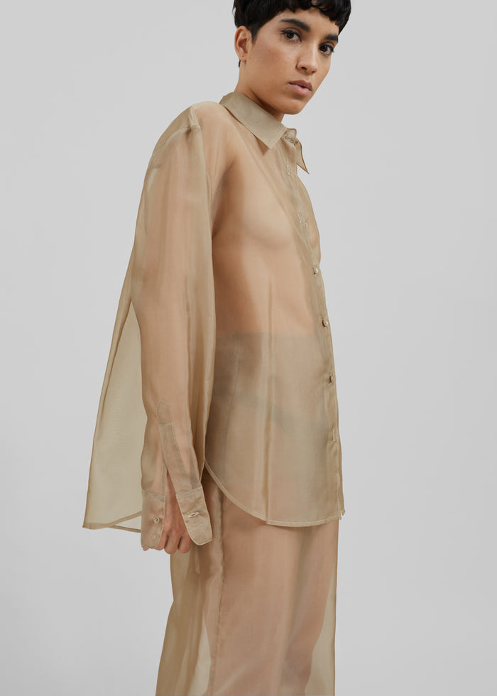 Peri Sheer Shirt - Desert Sand