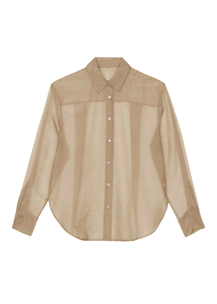 Peri Sheer Shirt - Desert Sand