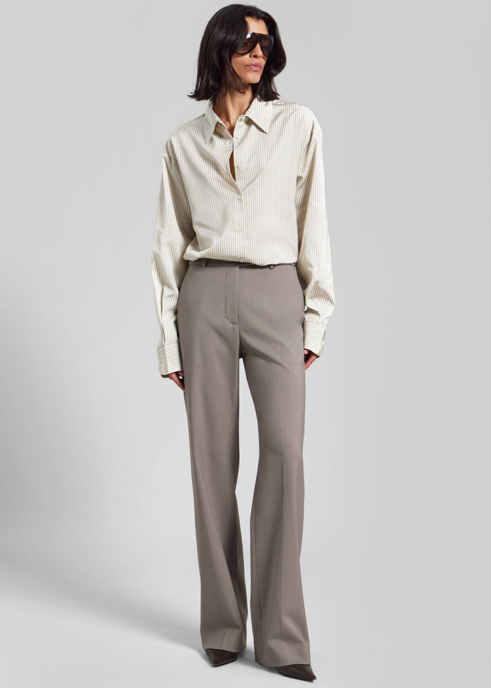 Peri Striped Shirt - Ivory/Black