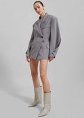 Pia Boxy Blazer - Grey