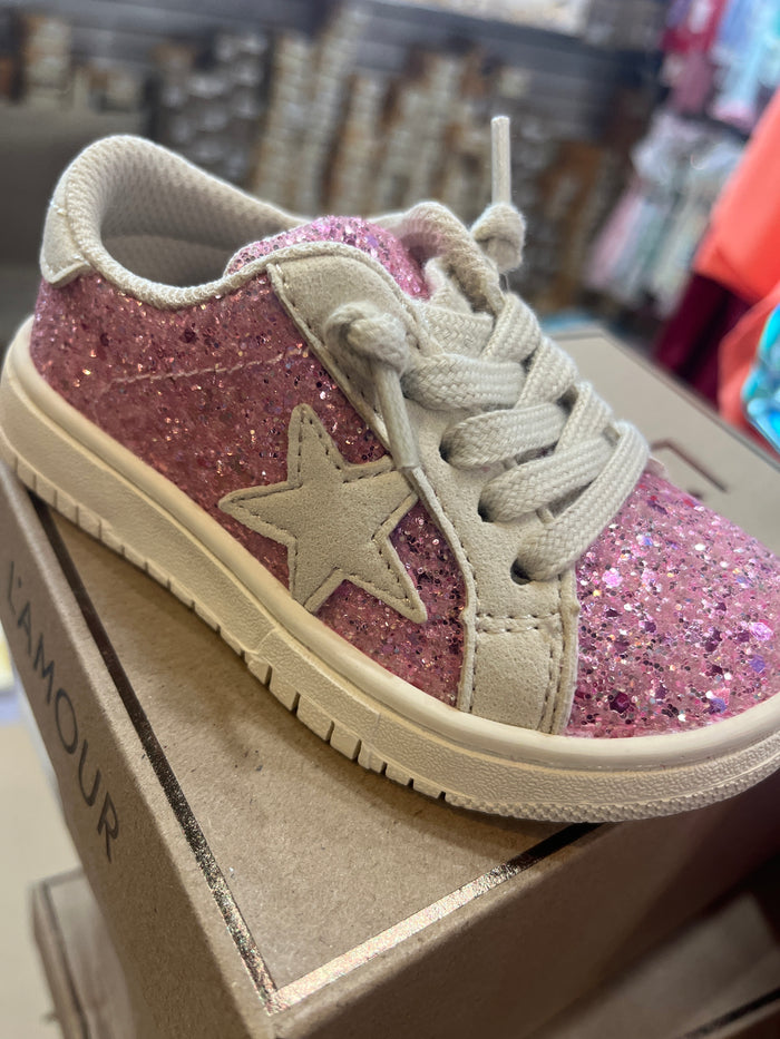 Pink Glitter Star