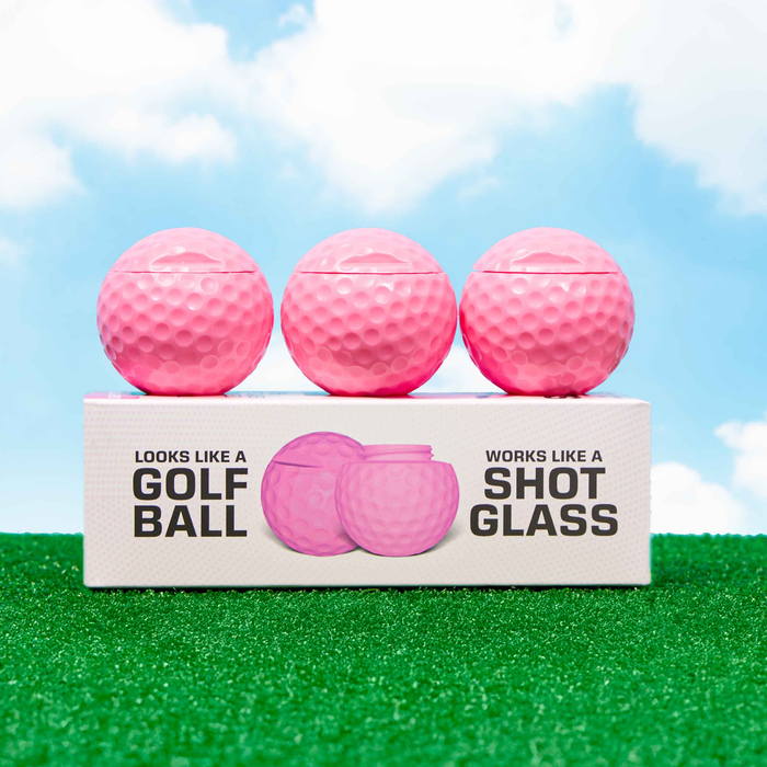 Pink Golf Shots® - Golf Ball Shaped Shot Glass