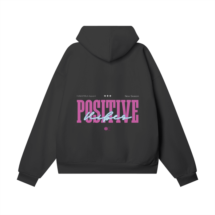 Positive Vibes Heavyweight Hidden Pocket Fleece Hoodie