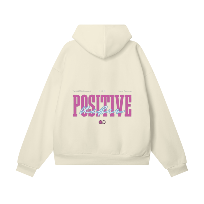Positive Vibes Heavyweight Hidden Pocket Fleece Hoodie
