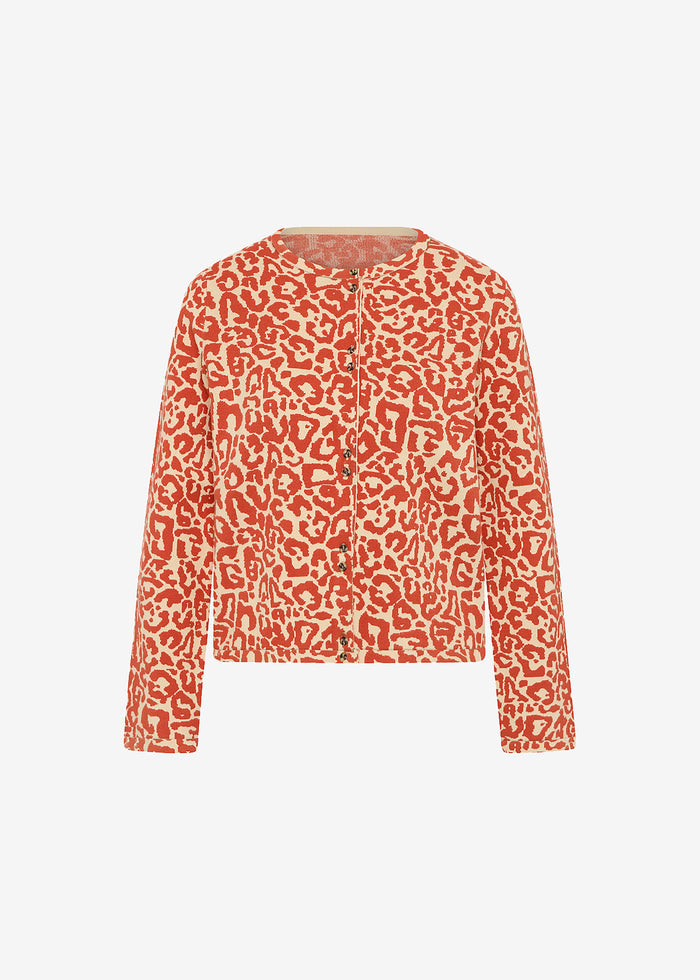 Posse Lexi Cardigan - Red Leopard