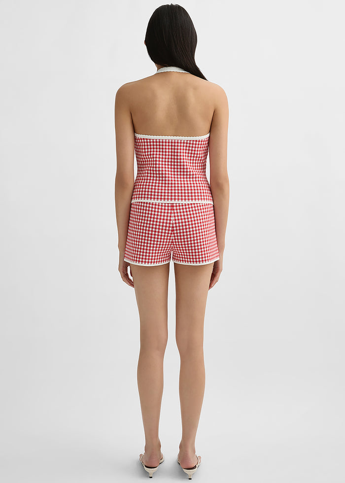 Posse Micah Shorts - Red Gingham
