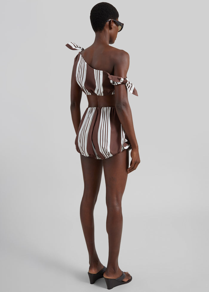Posse Rosie Shorts - Choc Stripe