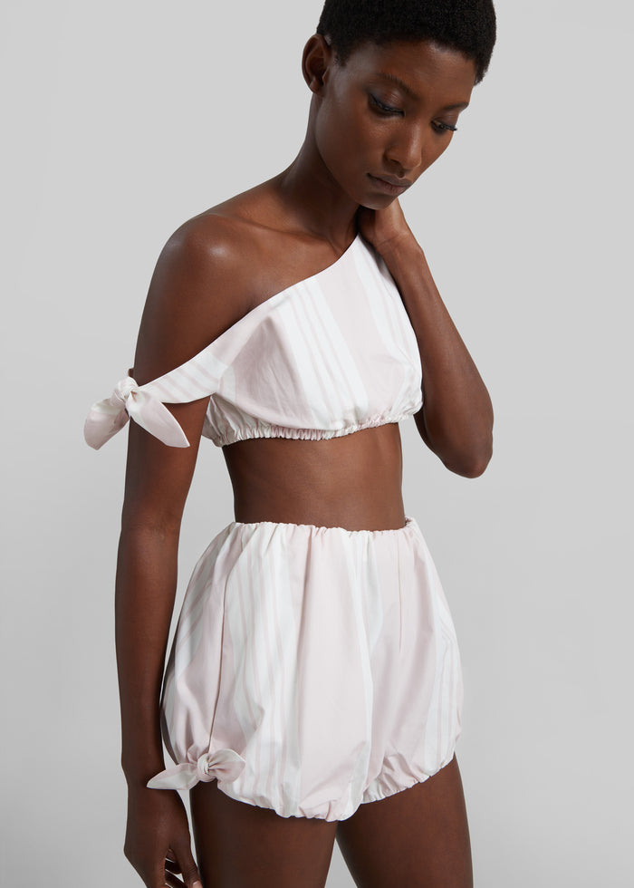 Posse Rosie Tie Top - Pink Stripe