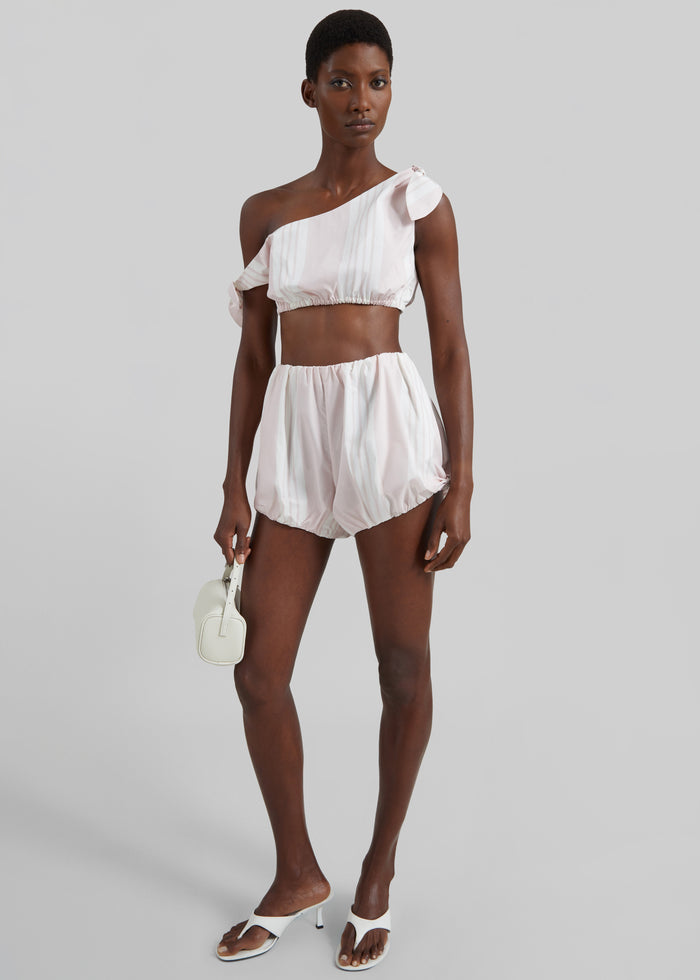 Posse Rosie Tie Top - Pink Stripe