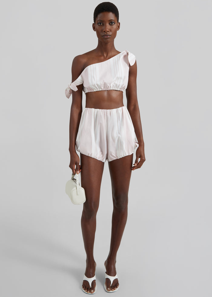 Posse Rosie Tie Top - Pink Stripe