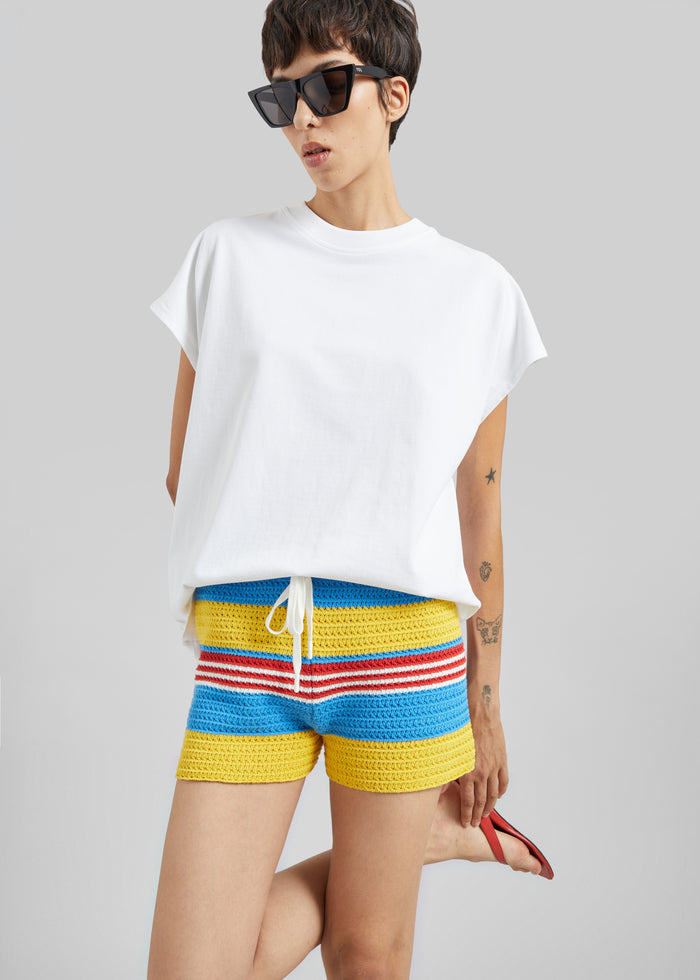 Posse Tammy Shorts - Blue Multistripe