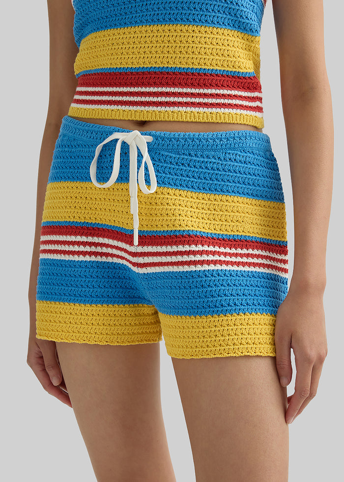 Posse Tammy Shorts - Blue Multistripe