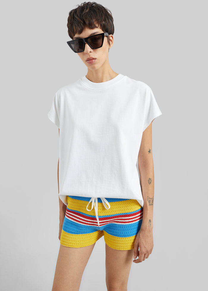 Posse Tammy Shorts - Blue Multistripe