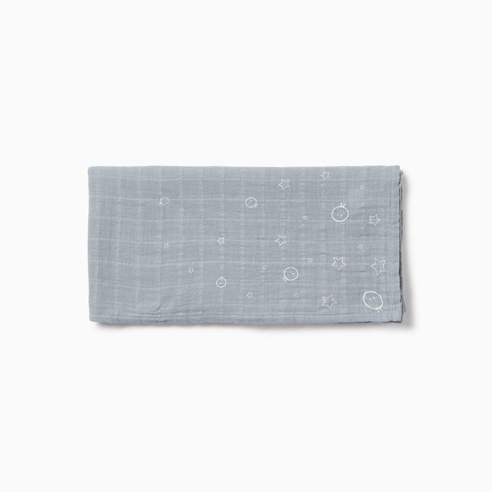 MORI Pre-Washed Large Muslin, dust blue
