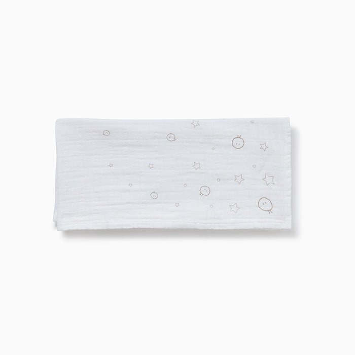 MORI Pre-Washed Large Muslin, white
