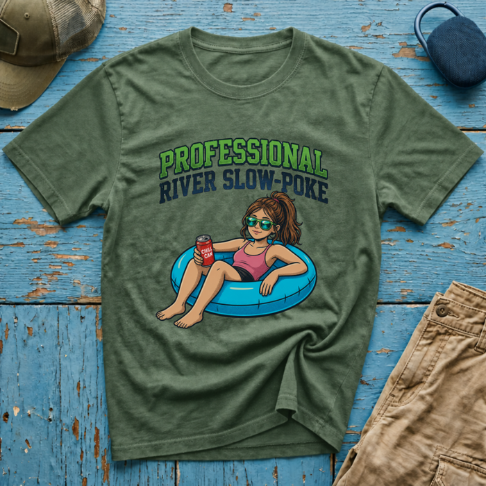 Professional River Slow Poke Little Chick Graphic T-Shirt