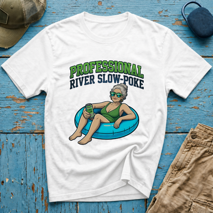 Professional River Slow Poke Old Chick Graphic T-Shirt