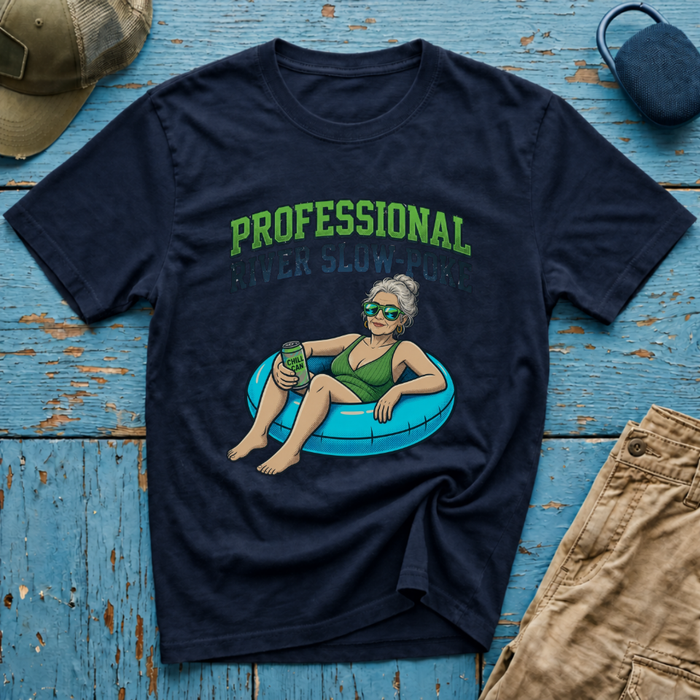 Professional River Slow Poke Old Chick Graphic T-Shirt