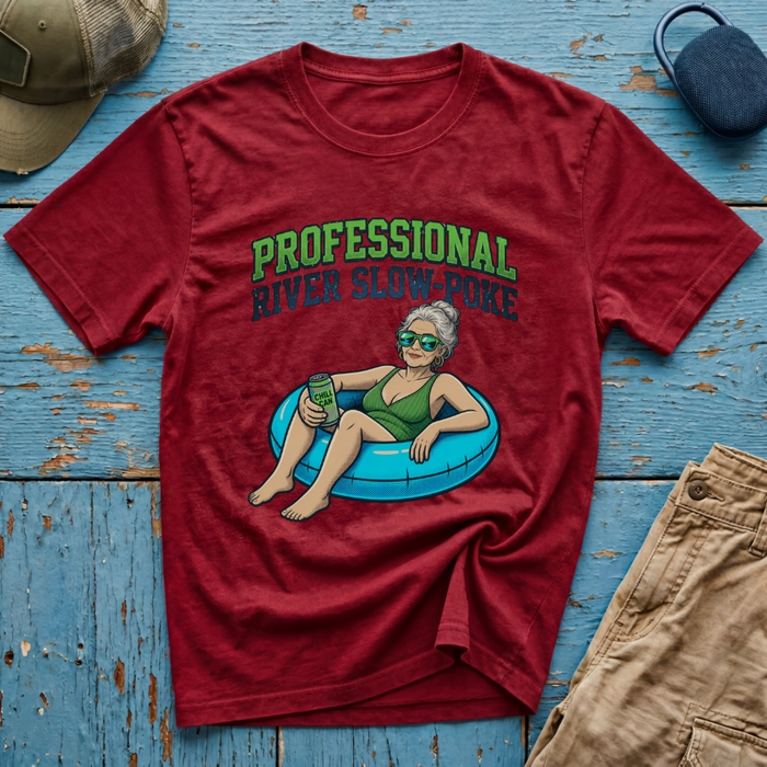 Professional River Slow Poke Old Chick Graphic T-Shirt