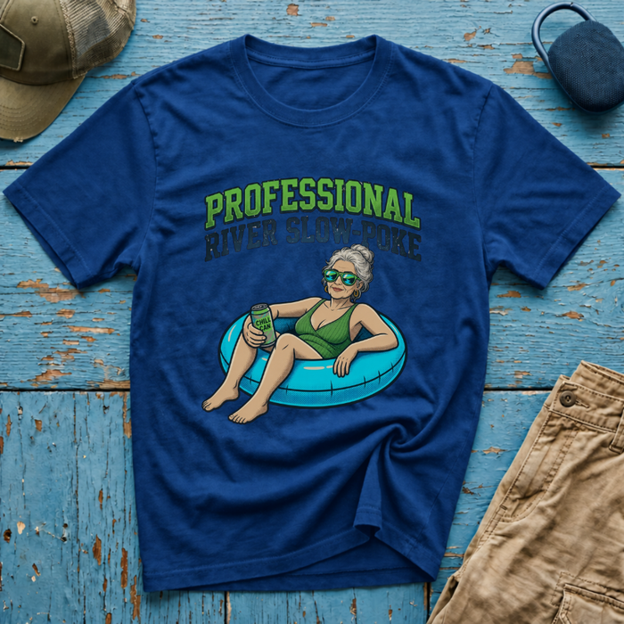 Professional River Slow Poke Old Chick Graphic T-Shirt