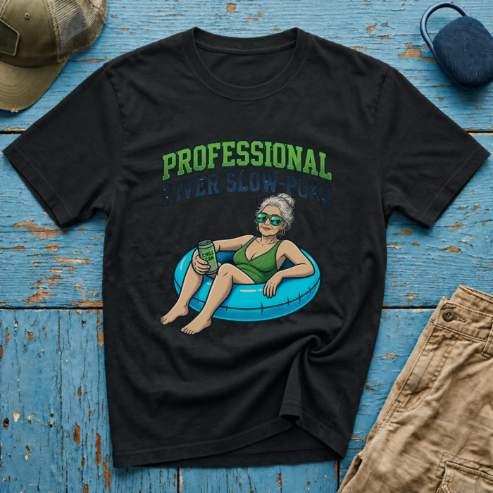 Professional River Slow Poke Old Chick Graphic T-Shirt