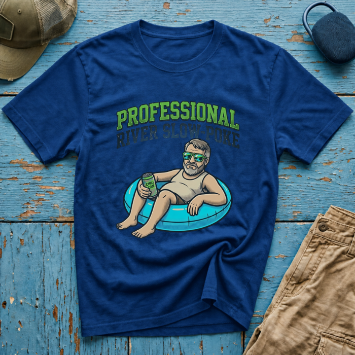 Professional River Slow Poke Old Dude Graphic T-Shirt