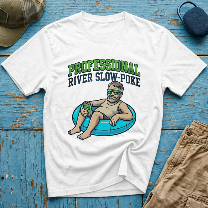 Professional River Slow Poke Old Dude Graphic T-Shirt