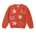 pumpkin flower sweater