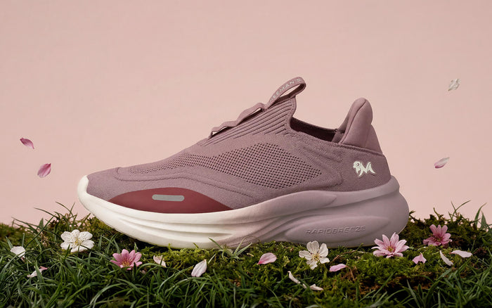 mauve/ivory