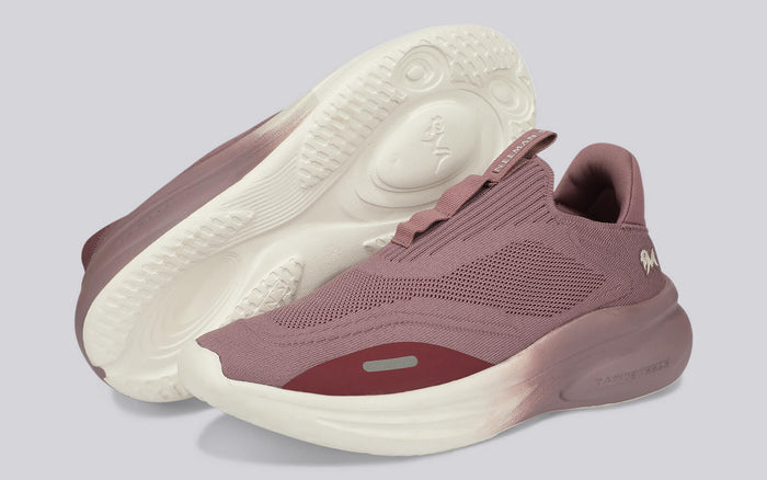 mauve/ivory