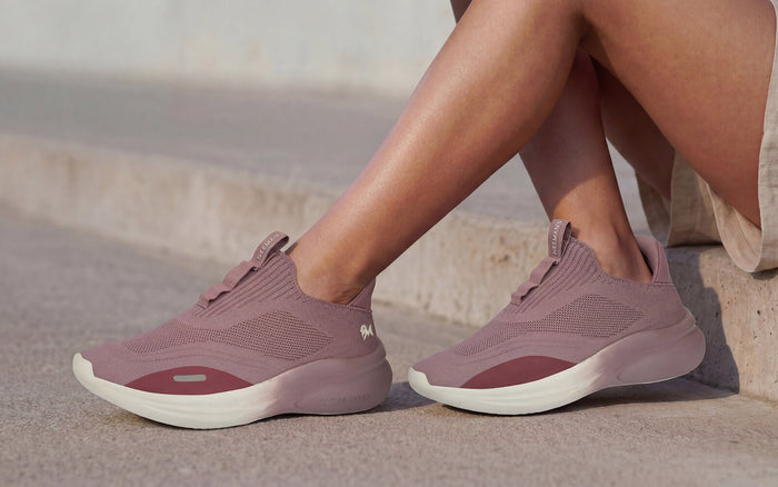 mauve/ivory