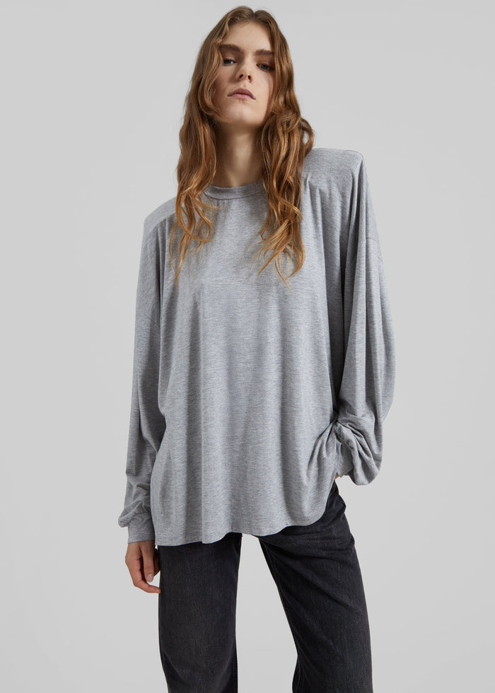 Ravvi Soft Padded Top - Grey