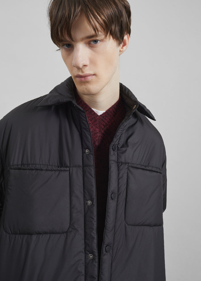 Reffroy Puffer Overshirt - Black