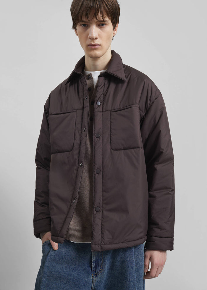 Reffroy Puffer Overshirt - Brown