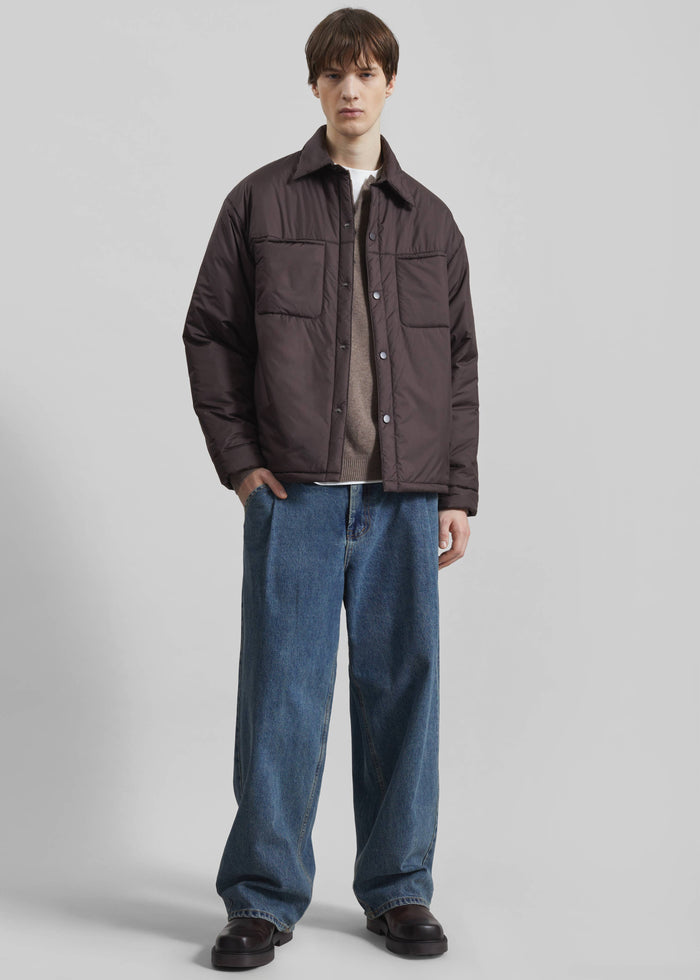 Reffroy Puffer Overshirt - Brown