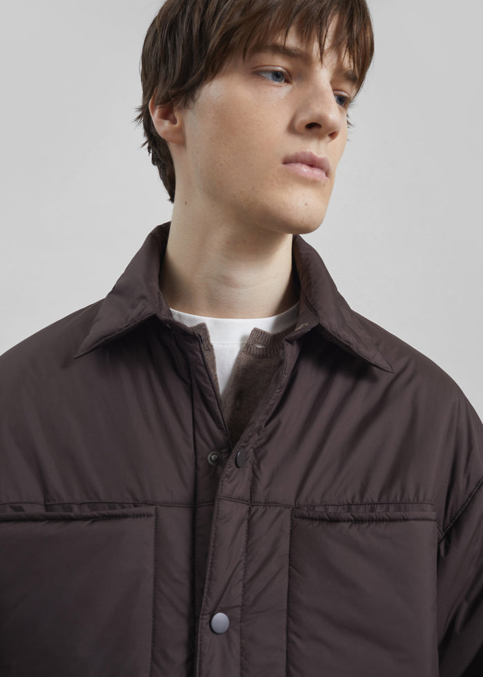 Reffroy Puffer Overshirt - Brown