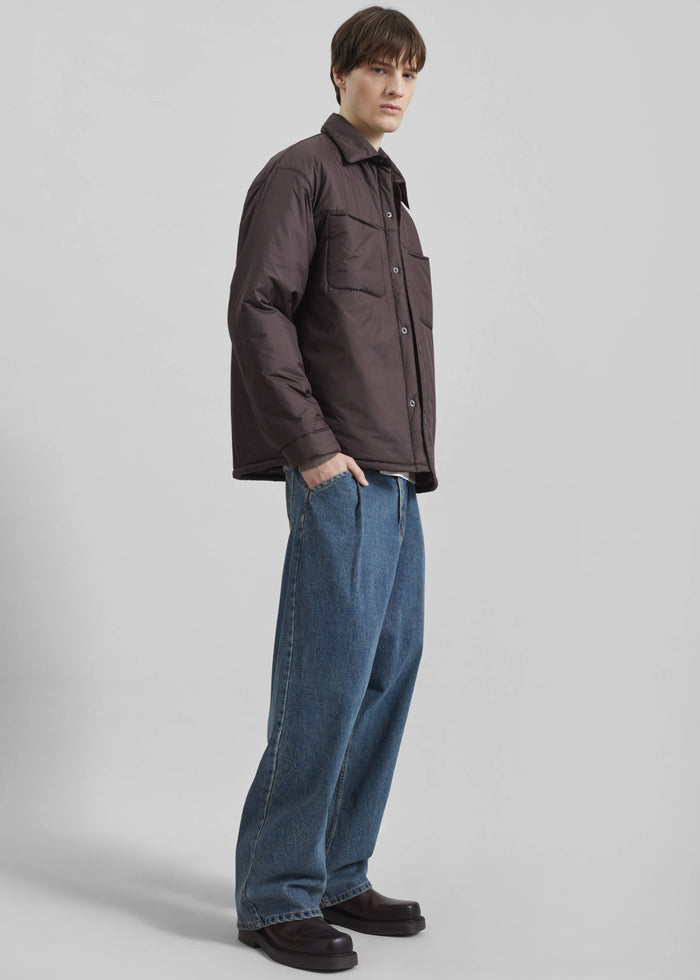Reffroy Puffer Overshirt - Brown
