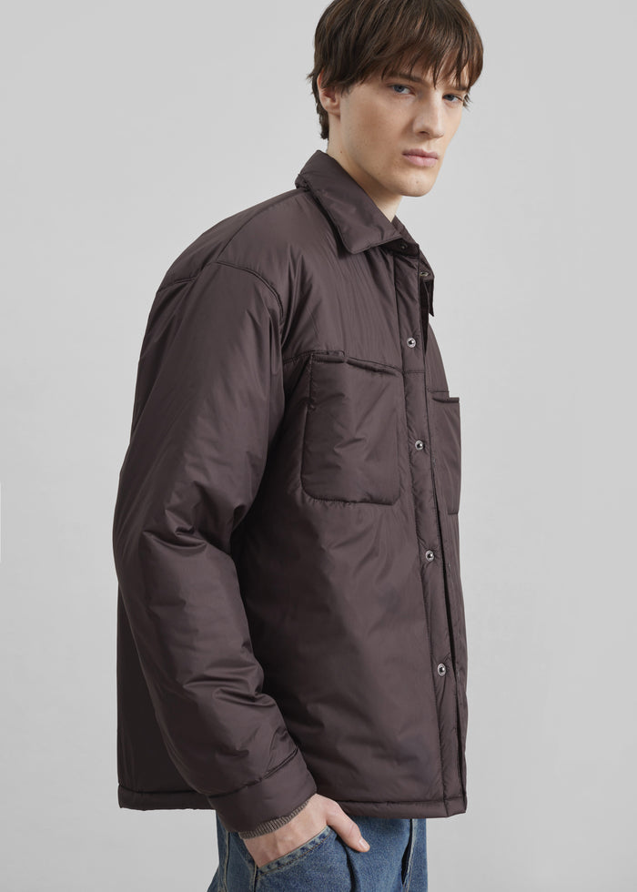 Reffroy Puffer Overshirt - Brown