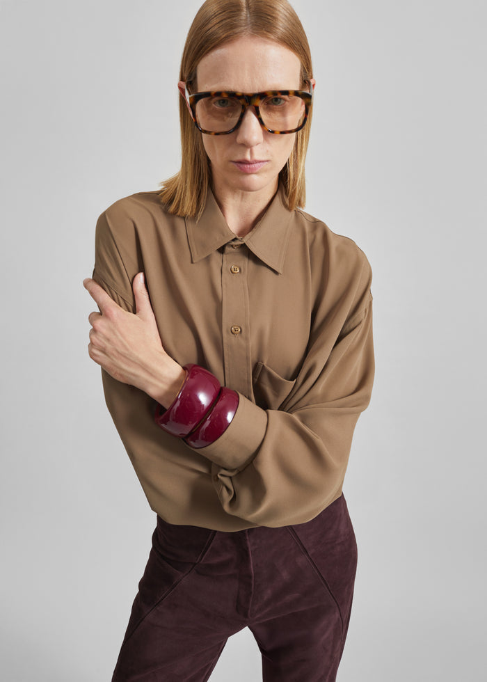 Rema Shirt - Khaki Brown