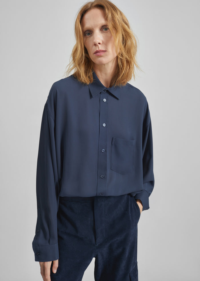 Rema Shirt - Slate Blue