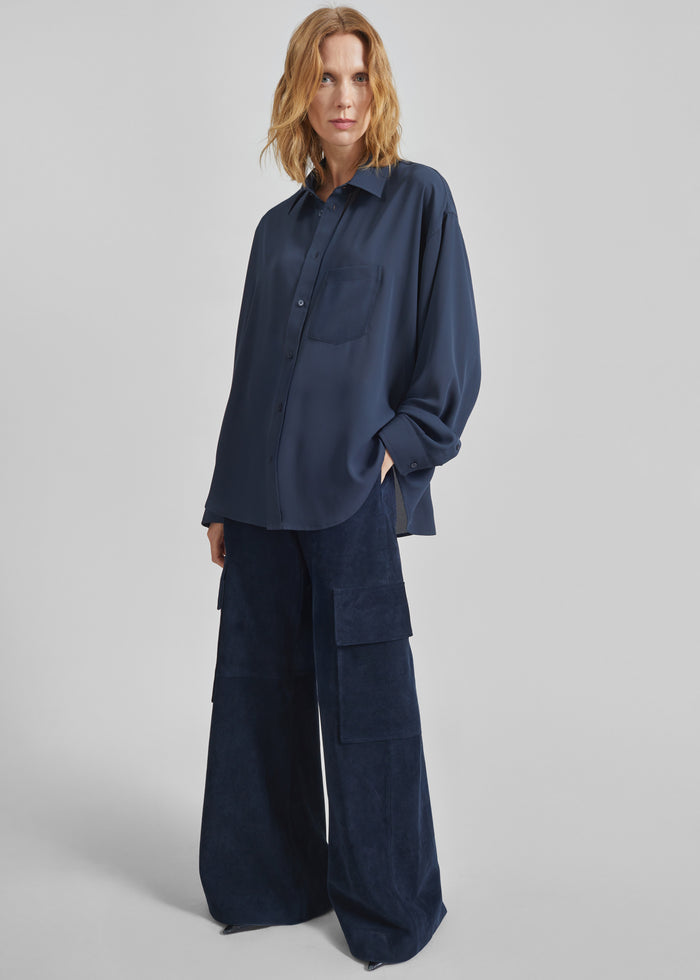 Rema Shirt - Slate Blue