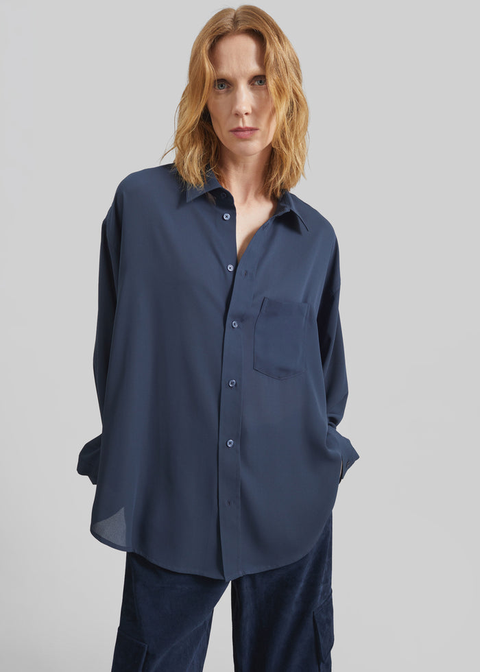 Rema Shirt - Slate Blue