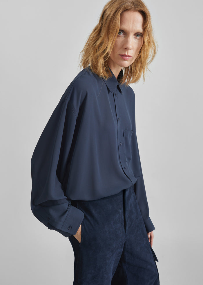 Rema Shirt - Slate Blue