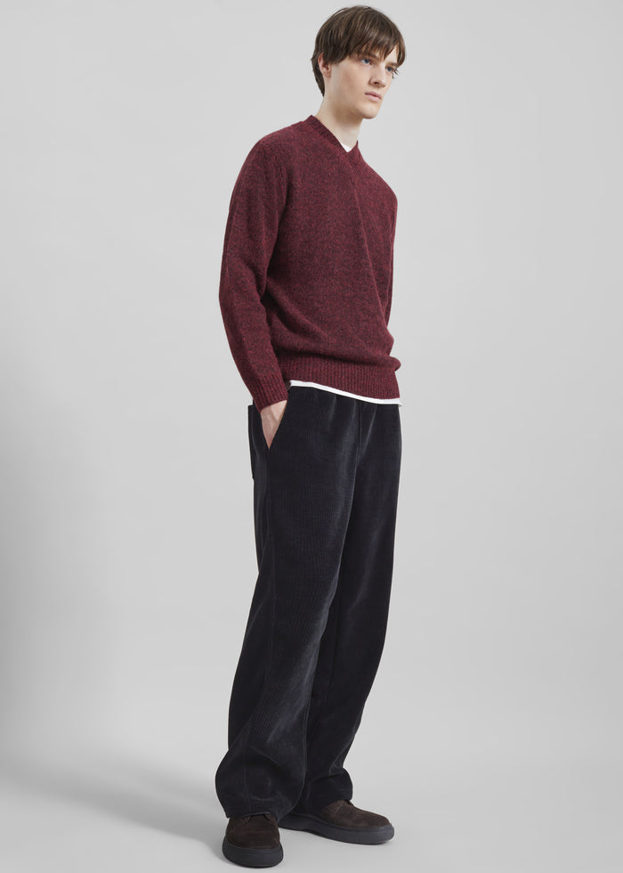 Renzo Velvet Pants - Black