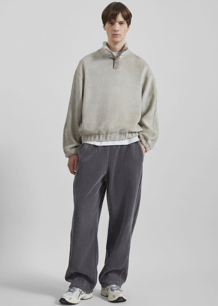 Renzo Velvet Pants - Grey