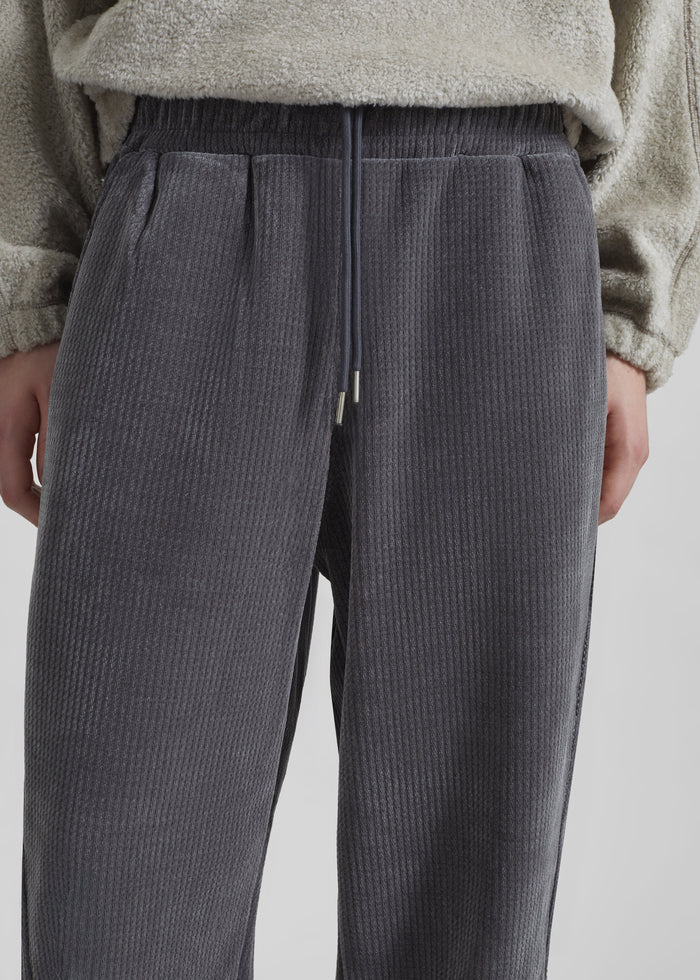 Renzo Velvet Pants - Grey